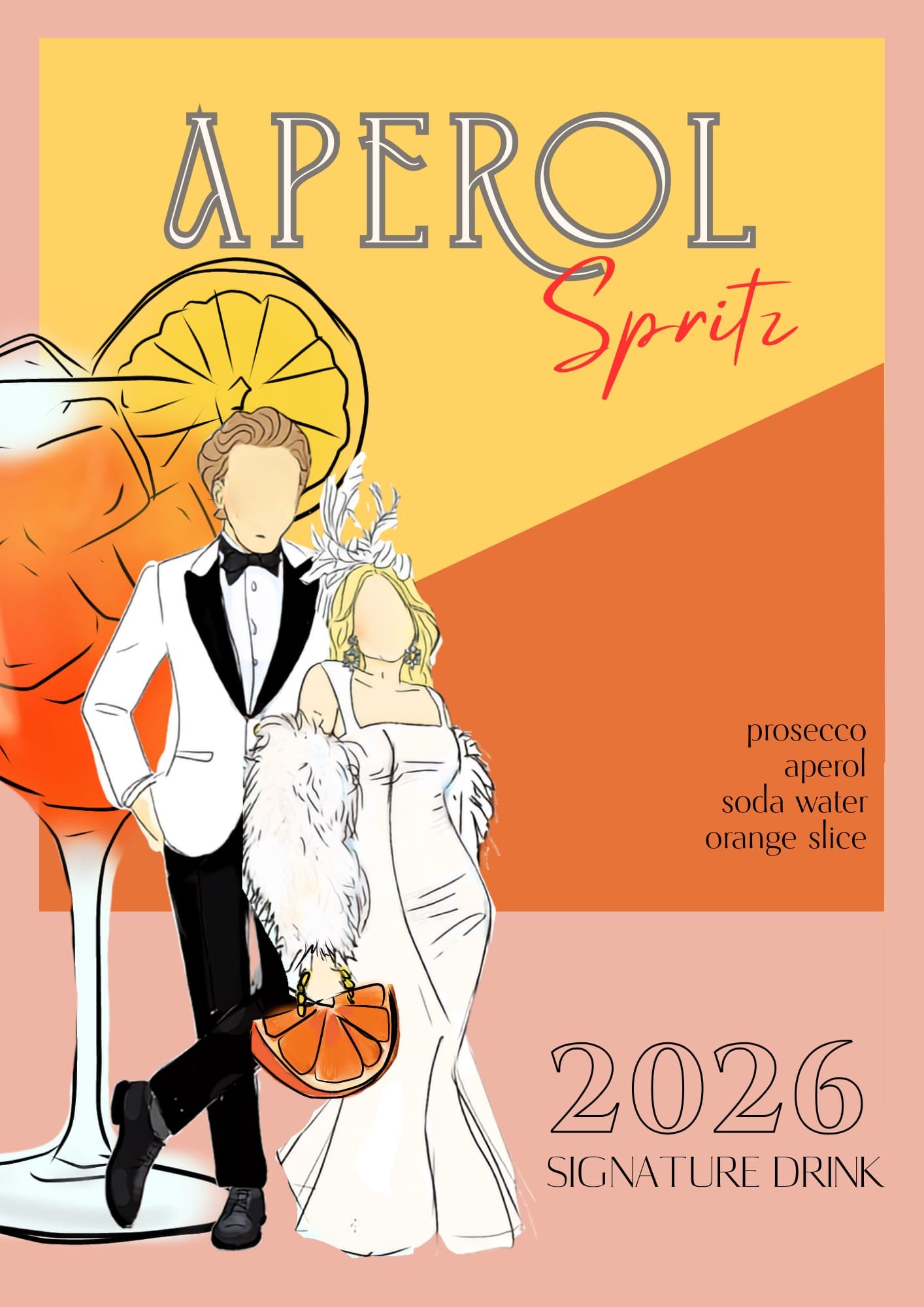 Aperol Spritz signature drink card